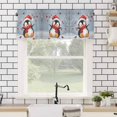 thumbnail image 4 of Christmas Cute Valances for Windows Hat Rod Pocket Curtain Valance Window Treatment Short Curtains for Kitchen Living Room, 54"x18", 4 of 5