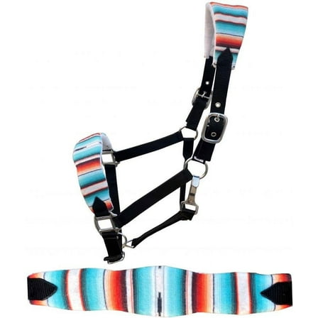 Showman Padded Bronc Halter w/ Serape Southwest Print