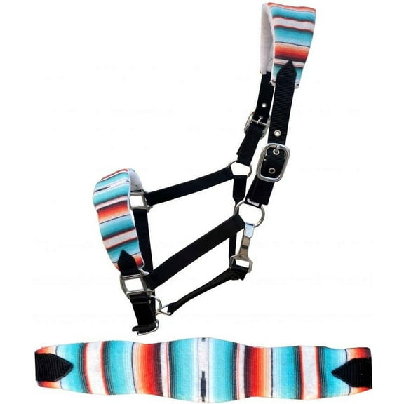 Showman Padded Bronc Halter w/ Serape Southwest Print
