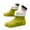 Green, variant on Men's Thick Bottom Anti Casual Work with Plush Insulation Dual-Use Waterproof Mid Top Snow Boots Black 39