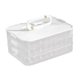 thumbnail image 1 of Contenedor para albóndigas apilable, organizador para refrigerador, contenedor de almacenamiento de alimentos grande Blanco 3 capas, 1 of 9