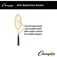 thumbnail image 3 of Champion Sports BR5 Mini Badminton Racket, 3 of 5