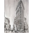 thumbnail image 2 of Harper, Ethan 19x24 Gold Ornate Wood Framed with Double Matting Museum Art Print Titled - Art Deco Cityscape II, 2 of 4