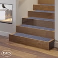 thumbnail image 2 of 15pcs 8x30in Carpet Stair Treads for Wooden Steps, Indoor Peel & Stick Stair Treads Carpet Runner Mats Staircase Step Rugs Stair Grip, Grey, 2 of 10