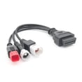 thumbnail image 1 of Cable de diagnóstico Obd2 para motocicleta Kline Euro5, adaptador de diagnóstico 3 en 1 de 16 pines a 3 pines, 4 pines, 6 pines Obd2, 1 of 5