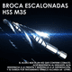 thumbnail image 3 of Juego De Brocas Bloosom  Escalonada De Acero Hss M35 Para Metal, 3pz Negro, 3 of 4