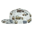 thumbnail image 3 of Fotbe Tractor and Dumper Flat Bill Visor Cap Classic Snapback Hat Polyester Foam Trucker Hat Trucker Cap Adjustable Baseball Cap, 3 of 9