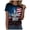 Blue, variant on USA 250th Anniversary Shirt Women 4th of July Eagle T-Shirt 1776-2026 250 Years Patriotic Graphic Tee American Flag Women T Shirts (Yellow,L)