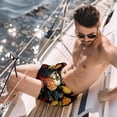 thumbnail image 2 of luoweisi Men's Beach Shorts Quick Dry Swim Trunks with Mesh Lining Cartoon Owl M, 2 of 5