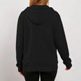 thumbnail image 6 of Yeaiivve Maternity Hoodies Jackets for Women Cut Out Sleeve for Easy Breastfeeding Full Zip Up Hooded Sweatshirts Fall Lounge Jackets with Pockets Black,M, 6 of 7