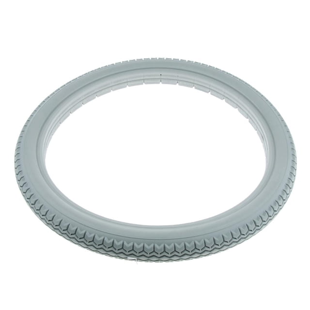 Rueda de Neumático de Poliuretano Universal de Servicio Pesado Trasera 16 Pulgadas 20 Pulgadas 22 Pulgadas 24x1 3/8 Pulgadas , Gris 20P gris de 20 pulgadas Macarena Neumático para silla de ruedas premium