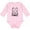 AD-Pink, variant on Inktastic Pitbull Sketch Portrait with Dog Breed Name Boys or Girls Long Sleeve Baby Bodysuit