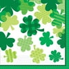 Amscan 711732 Blooming Shamrocks St. Patrick's Day Luncheon Napkins, 6-1/2" x 6-1/2", Green, Pack Of 72 Napkins