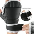 thumbnail image 6 of ievspot 1 Pair Half Finger Boxing Gloves Adjustable Fighting Punching Gloves Shock Absorbing Hand Wrist Kickboxing Gloves, 6 of 8