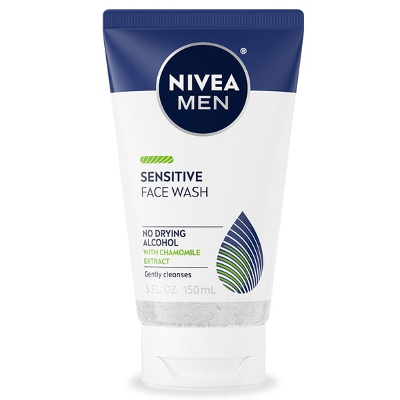 Jabón facial Nivea Men Sensitive con vitamina E, tubo de 150 ml