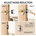 thumbnail image 4 of Cierre magnético ajustable para puerta Mousike, 6 unidades, negro, 4 of 7