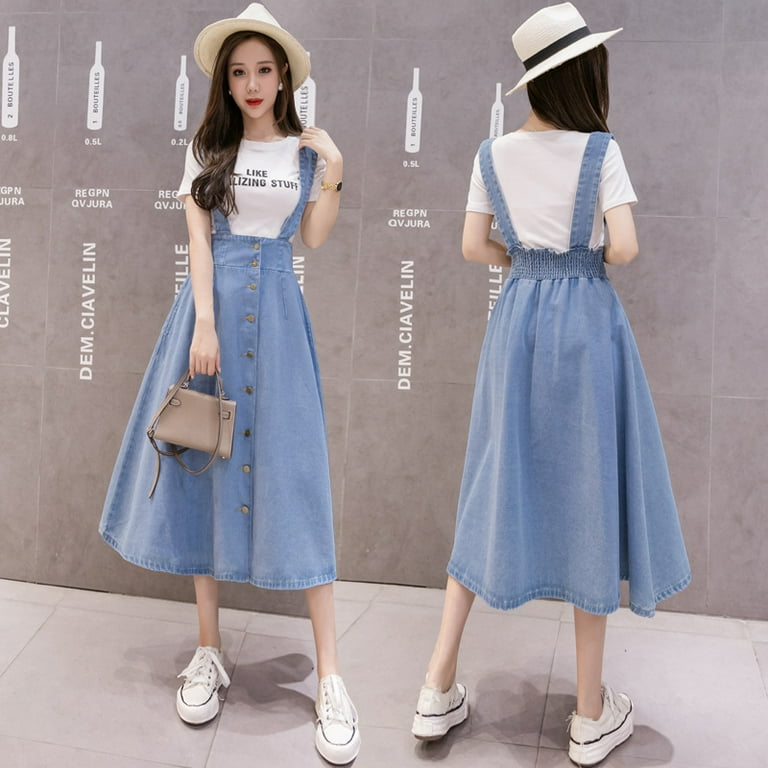 New High-Waisted Chinese Retro Denim Skirt with Split Design New High-Waisted Chinese Retro Denim Skirt with Split Design