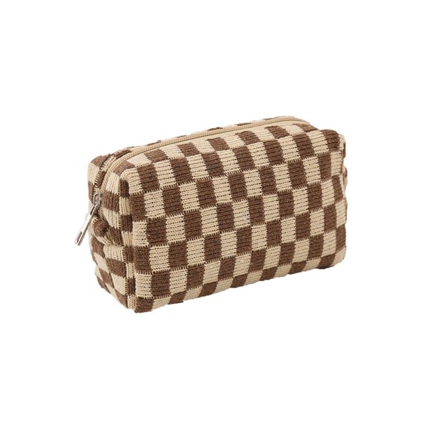 Bolsas de maquillaje, bolsas de cosméticos, bolsa de maquillaje a cuadros, bolsa de aseo de viaje, bolsa de cosméticos a cuadros, bolsas de maquillaje portátiles, estuches organizadores de viaje para