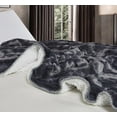 thumbnail image 5 of Regal Comfort Faux Fur Sherpa Throw Blanket - 50"x70" - Soft & Plush, Warm & Fuzzy Oversized Twin Velvet Fleece Blanket for all Seasons - Brushed Slate, 5 of 7
