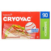 Cryovac Sandwich Bags, Clear, 6 1/2" x 5 7/8", 1080/CT