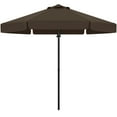 thumbnail image 4 of ABCCANOPY 7.5ft Outdoor Market Hand Push Patio Umbrella With Hanging Edge,12+Colors, Brown, 4 of 8
