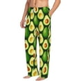thumbnail image 2 of Goofa Avocado Pattern Printed Soft Pajama Pants for Men, Wide Leg Comfy Casual Lounge Yoga Pants-Small, 2 of 9