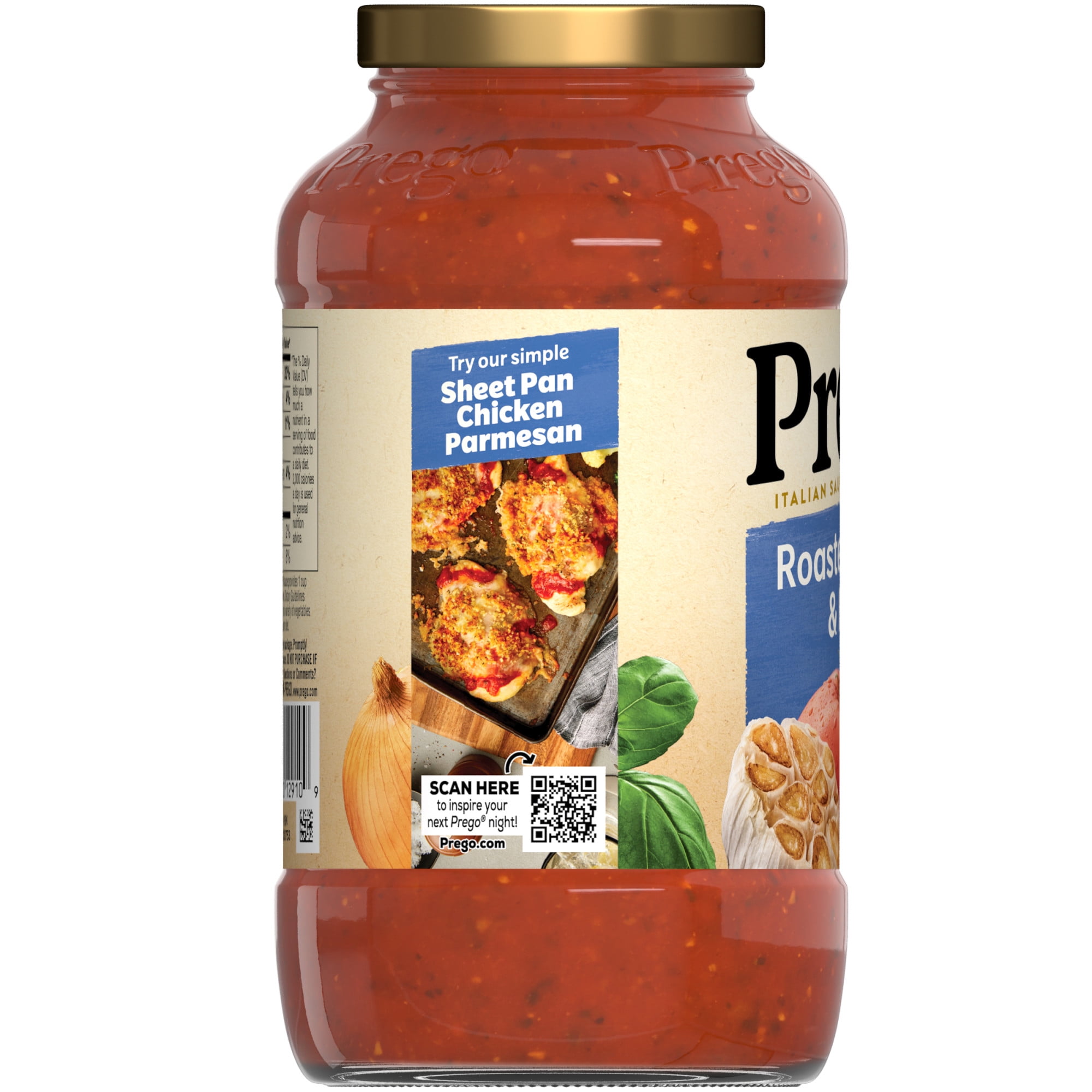 (3 pack) Prego Italian Tomato Pasta Sauce with Roasted Garlic & Herbs, 24 oz Jar