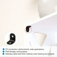 thumbnail image 6 of 20 x 20mm Angle Bracket Stainless Steel Black L Shaped Angle Brackets Corner Braces with Screws, 15pcs, 6 of 7