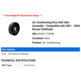 thumbnail image 2 of Air Conditioning Drive Belt Idler Assembly - Compatible with 2001 - 2004 Nissan Pathfinder 2002 2003, 2 of 2