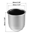 thumbnail image 4 of Unique Bargains 2pcs Universal Trailer Hitch Ball Cover Waterproof Dustproof 50mm ID Silver Tone for Car Trailer RV Boat, 4 of 6