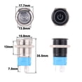 thumbnail image 4 of Botón pulsador de metal resistente al agua con diseño de logotipo personalizado, interruptor de 12 V y 16 mm, lámpara de luz LED, icono para coche, barco, ventilador, bocina, reacondicionamiento, 4 of 5