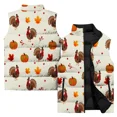 thumbnail image 3 of Chaquetas de plumas de pavo para hombre, día de Acción de Gracias 2024, chalecos térmicos de moda para hombre, duraderos, con estampado 3D asequible, 3 of 5