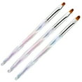 thumbnail image 5 of Tnobhg 3Pcs Nail Art Brushes Create Delicate Patterns Manage Nail Details Multifunctional Wide Application Manicure Brushes, 5 of 8