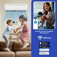 thumbnail image 6 of ModFusion 12000 BTU Mini Split Air Conditioner with Heat Pump System, Smart Indoor Air Conditioner with Remote/Wifi Control, Inverter Compressor, Ductless, 220V, White, 6 of 10