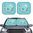 thumbnail image 2 of Easygdp Travelling On Airplane 2 Pcs Windshield Sun Shade,Foldable Car Front Window Sun Shade Protection,Blocks Heat And Sunlight,Car Interior Accessories - Large, 2 of 7