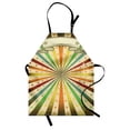 thumbnail image 1 of Vintage Rainbow Apron Carnival Advertisement Themed Colorful Lines and Stars Grunge Background, Unisex Kitchen Bib Apron with Adjustable Neck for Cooking Baking Gardening, Multicolor, by Ambesonne, 1 of 3