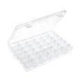thumbnail image 4 of Caja organizadora transparente con 36 compartimentos ajustables para guardar hilos, botones, tornillos, manualidades y mucho más., 4 of 8