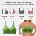 thumbnail image 4 of Fsqjgq Bras for Women Underwear Wireless Bras for Women Gym Bralettes Black Tank Top Woman Adjustable Pull and Drop Large Size Underwear Gathering Sports Bra Without Steel Rings Wireless Bras, 4 of 7