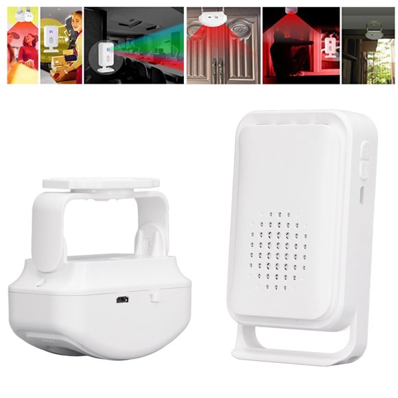 Motion Detector , 280m Remote Control  Welcome  5V Micro USB Optional Ringtone High Sensitivity  for Household Use