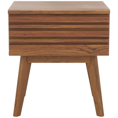 SAFAVIEH Esma Modern 1 Drawer Nightstand Walnut