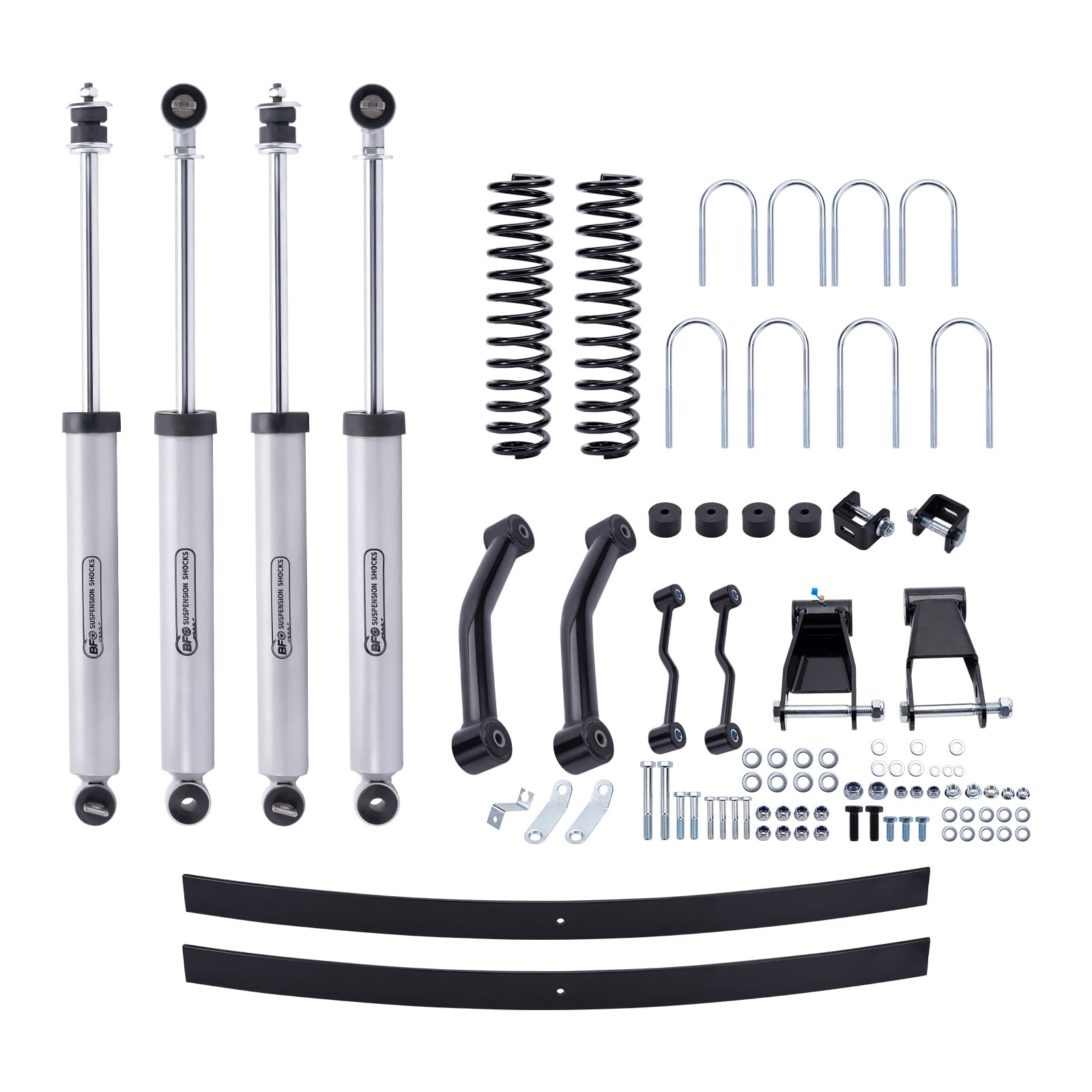 BFO 4.5" Suspension Lift Kit & Add-a-Leaf Springs For Jeep Cherokee XJ 1984-2001