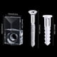 thumbnail image 2 of 44 Juegos de Clips de Soporte de Espejo Kit de Clips de Soporte de Espejo de Plástico Transparente de Cristal Clip de Soporte de Espejo Kit de Clips de Retención de Vidrio, 2 of 5