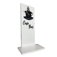 thumbnail image 3 of Reloj De Pared Con Repisa Café Bar Minimalista En Mdf Blanco, 3 of 5