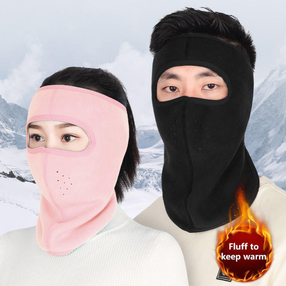 Men Women Polar Fleece Thermal Neck Gaiter Cold Weather Ski Half Face Mask Scarf
