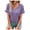 Purple, variant on WIZUTIZ T Shirts for Women Holiday Saving Cotton Linen Tshirt Short Sleeve Plus Size Cotton Blend Solid Blouse Cotton Soft V-Neck Tee Oversize Athletic Tshirts Work Out Fashion Ladies T-shirt Black
