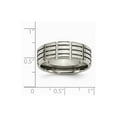 thumbnail image 6 of Titanium 8mm Grooved Polished Band Size: 8; for Adults and Teens; for Women and Men, 6 of 6