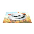 thumbnail image 3 of Sheep Lamb Flowers Grassland 12×18 inch Placemats Heat Resistant Washable Foldable Rectangular Placemats Set Decoration Indoor Outdoor for Kitchen Dining Table 1PC, 3 of 8