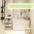 thumbnail image 3 of 4-Tier Standing Shelf Unit with Drainage Baskets – Sturdy Bathroom & Shower Organizer, Over The Toilet Storage, Space-Saving Shelf for Bathroom Essentials, Towels, & Toiletries, 3 of 6