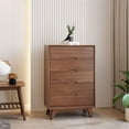 thumbnail image 2 of Mid-Century Modern High Chest - Walnut Stain, 2 of 7