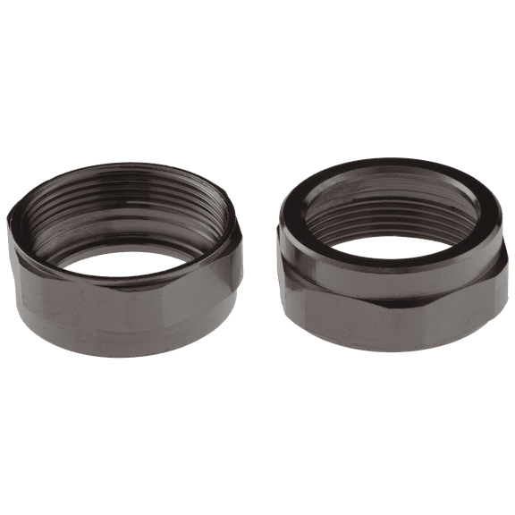 Delta Pair of Bonnet Nuts for Two Handle Kitchen or Bathroom Faucets in Chrome RP6060